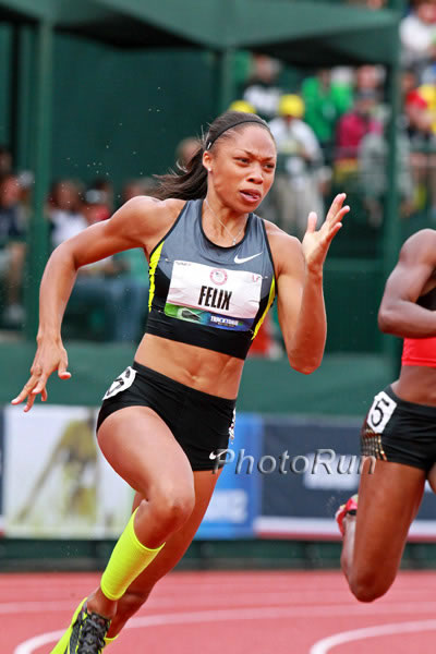 Allyson Felix Dominates with her 21.69 for 200 Meters, by Dick Patrick ...