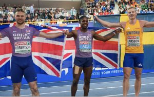 Mens 60 meter medalists EICH25